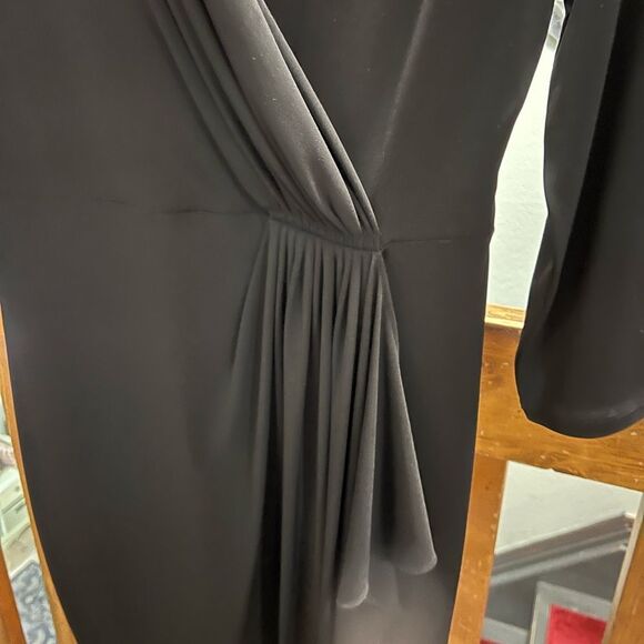 EUC Michael Kors Elegant Black Wrap Dress Size Small #094 - Picture 3 of 8